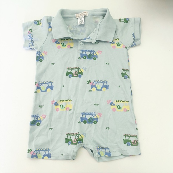 The Beaufort Bonnet Company TBBC Sir Proper's Romper in Bay Hill Buggy 18-24M - Picture 2 of 7